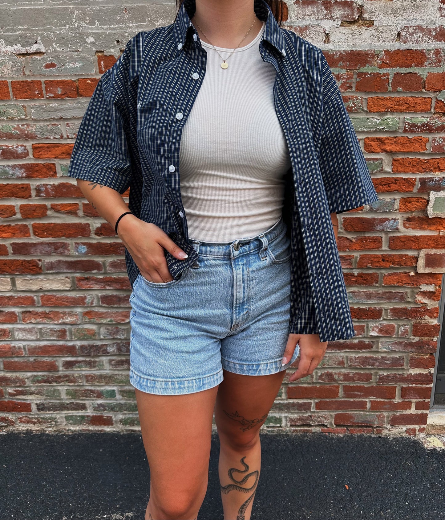 Cropped Button Up