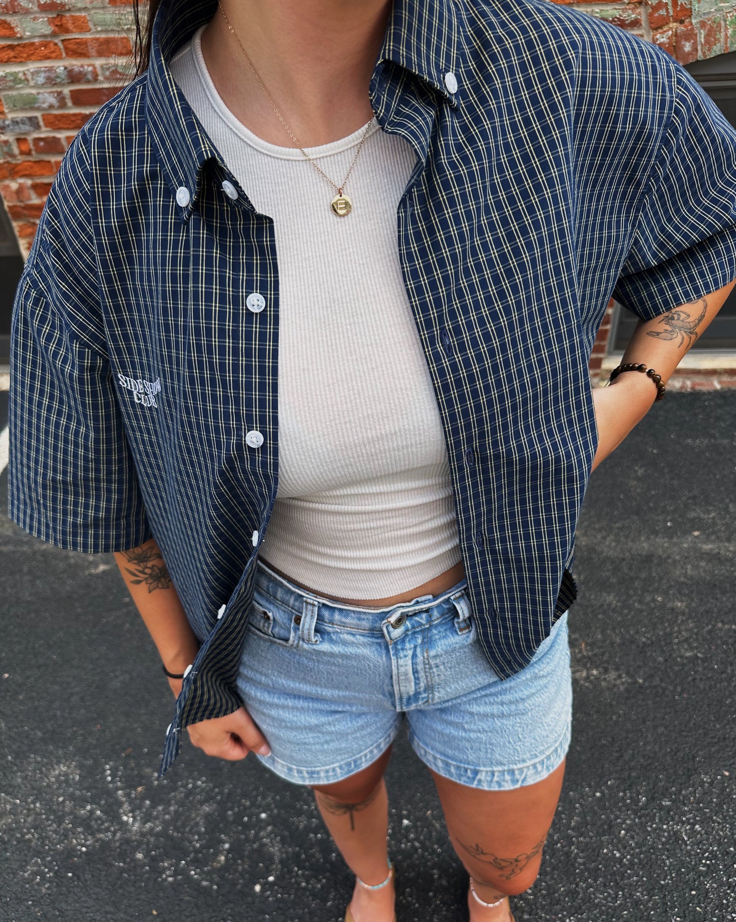 Cropped Button Up